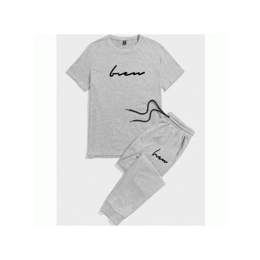 Ensemble Pantalon et T-shirt Gris pour Homme thumbnail 1