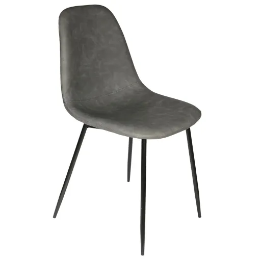 Amber Chaise De Salle À Manger Gris 43.7 X 85.5 X 54.2 Cm thumbnail 1