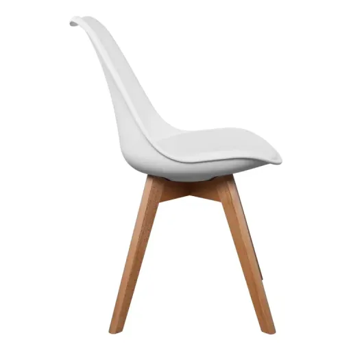 Oslo Chaise Style Scandinave - Blanc thumbnail 3