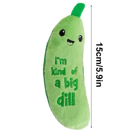 Cat Kicker Toy with Catnip – Crunchy Plush Pickle for Active Play thumbnail 3