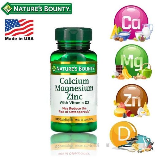 Calcium-magnésium-zinc avec Vitamine D3, 100 Capsules Enrobés  thumbnail 2