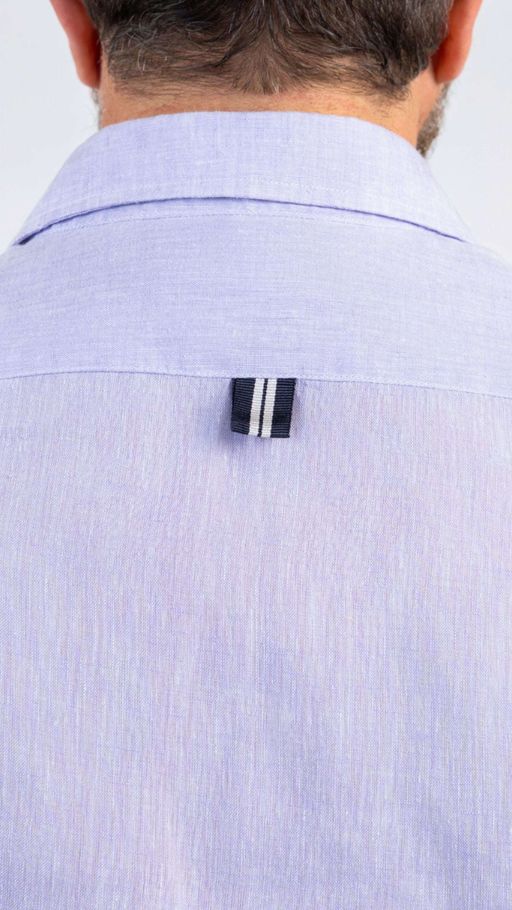 Fefe Violet Linen Shirt thumbnail 3