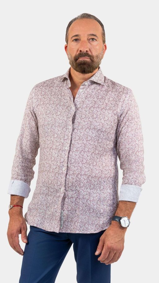 Fefe Floral Linen Shirt thumbnail 1