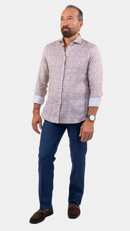 Fefe Floral Linen Shirt thumbnail 3