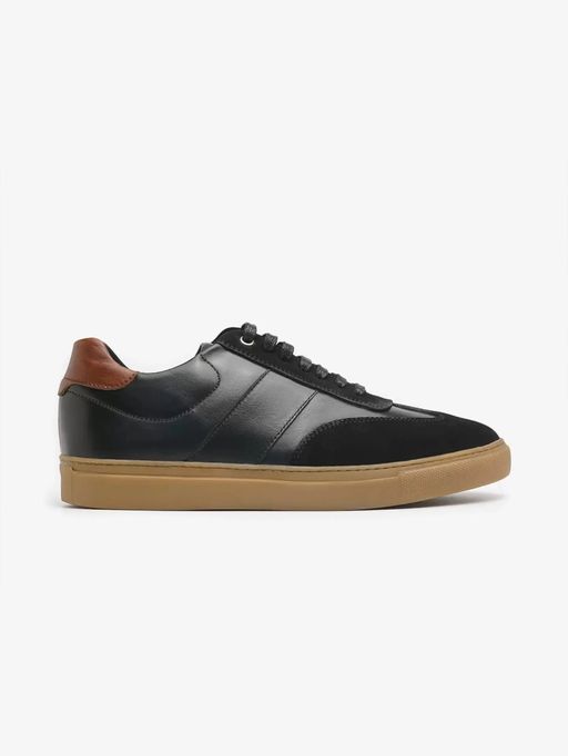 Tennis Tommy En Cuir Noir thumbnail 1
