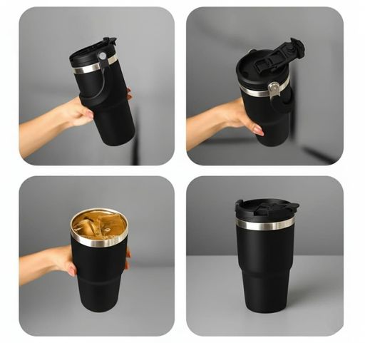 Thermos 600 Ml avec paille-2 ouvertures thumbnail 3