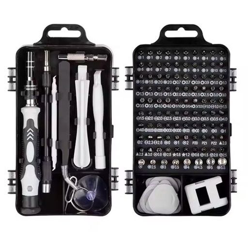 Ensemble de Tournevis de Précision Multifonctions 115 en 1 pour Réparations et Bricolage thumbnail 1