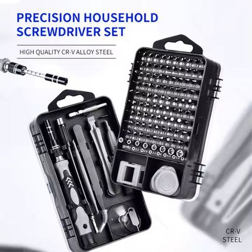 Ensemble de Tournevis de Précision Multifonctions 115 en 1 pour Réparations et Bricolage thumbnail 3