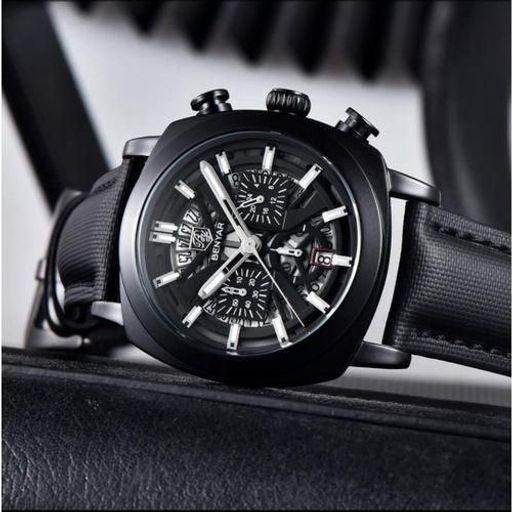 Montre Chronographe Bracelet en Cuir Attrait thumbnail 2