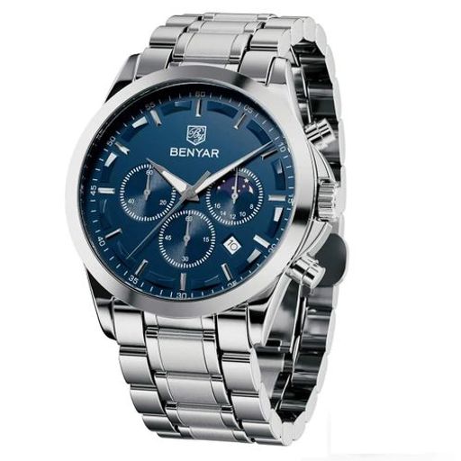 Montre Bracelet Quartz pour Hommes Etanche Chronographe thumbnail 1