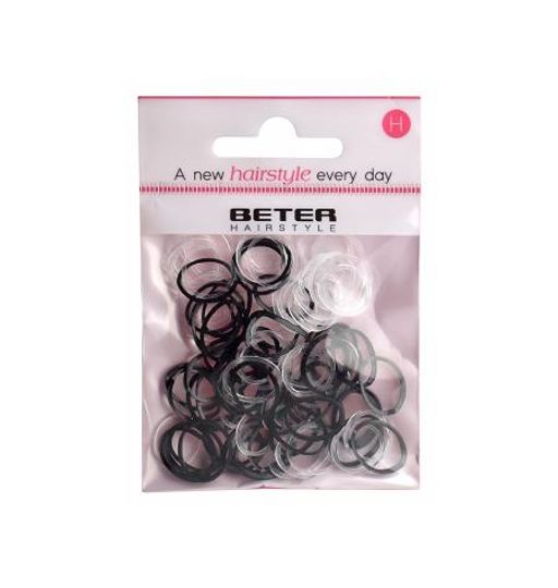 100 mini élastiques à cheveux en silicone thumbnail 1