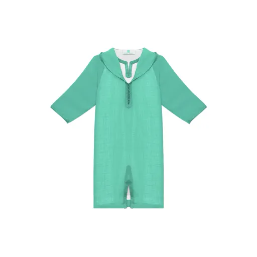 Jellaba Turquoise pour Fille thumbnail 1