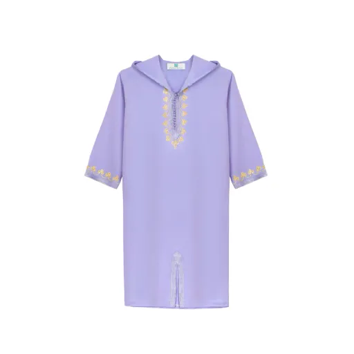 Caftan avec Manches en crêpe de soie thumbnail 1