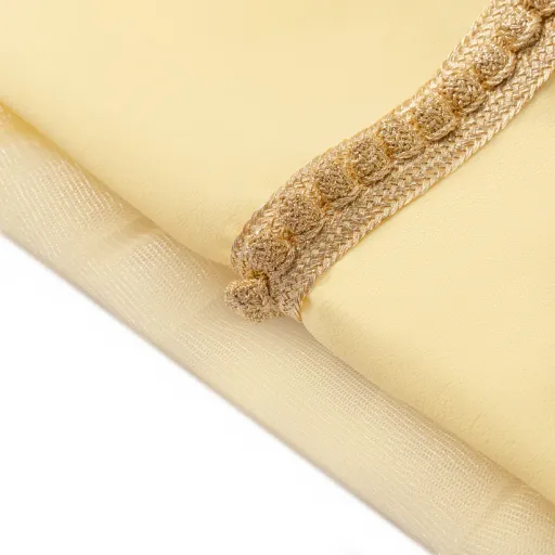 Kaftan marocain jaune maïs thumbnail 3
