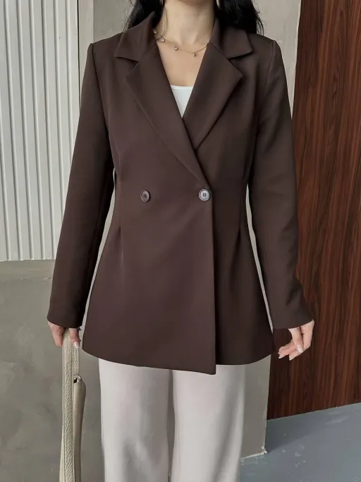 Blazer Classique - Marron Chocolat thumbnail 2