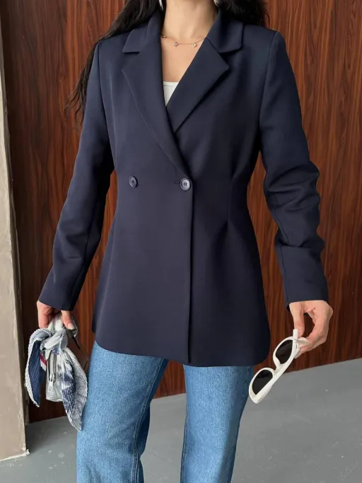 Blazer Classique - Bleu Marine thumbnail 1