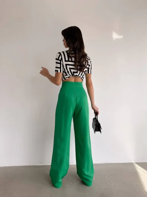 Pantalon Palazzo Avec Scratch thumbnail 3