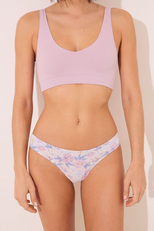 Culotte classique imprimée en microfibre thumbnail 1