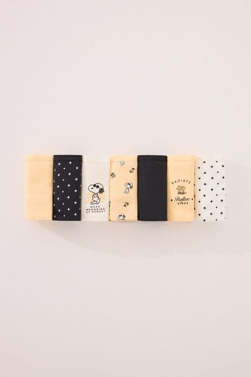 Lot de 7 culottes larges en coton avec imprimé snoopy thumbnail 3