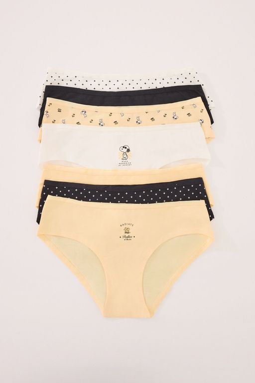 Lot de 7 culottes larges en coton avec imprimé snoopy thumbnail 2