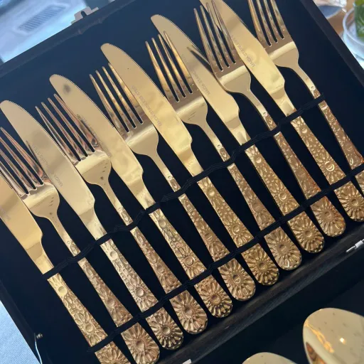 Ménagère 24 pièces en inox – Zellige thumbnail 3