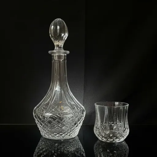 Ensemble carafe et 6 verres classiques taillés thumbnail 2