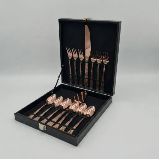Ménagère à gâteau 14 pièces – Namish Bronze thumbnail 1