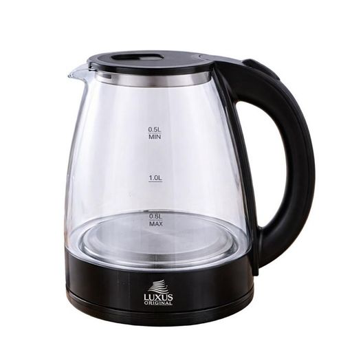 Bouilloire 1,8l Électrique Verre 1600w, Base 360°, Sécurité Auto, Lx-k613 thumbnail 3