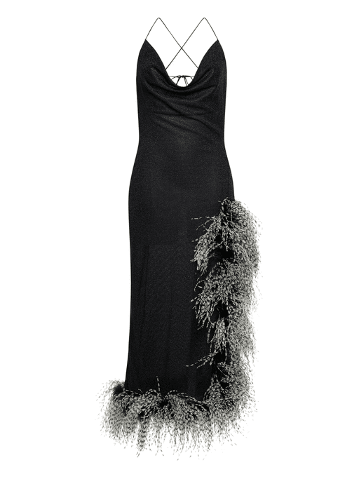 Robe De Soirée Lumière Bicolore Plumage thumbnail 1