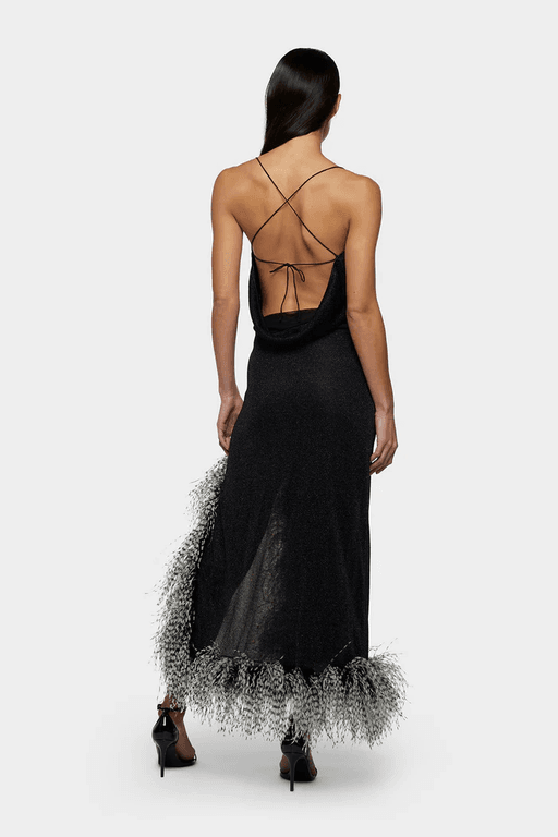 Robe De Soirée Lumière Bicolore Plumage thumbnail 3