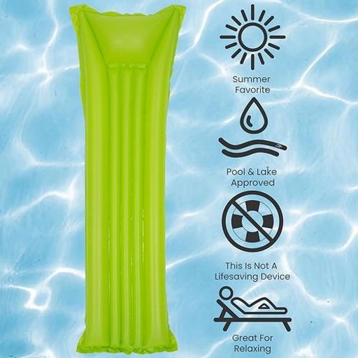 Matelas Gonflable De Natation Avec Repose-tête, Pour Plage Et Piscine thumbnail 1
