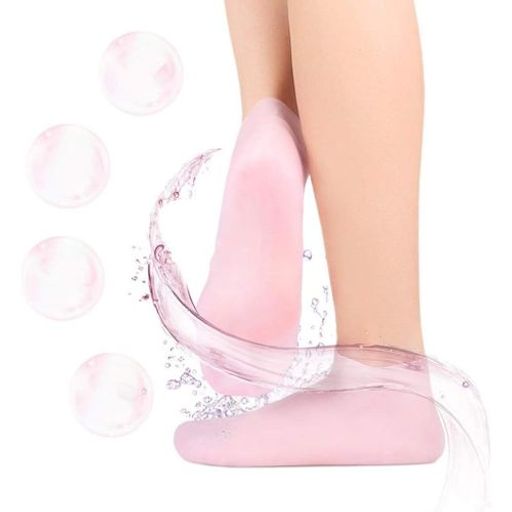 1paire De Chaussettes Hydratantes En Gel, Soin Des Pieds Et Talons Secs Fissurés thumbnail 4