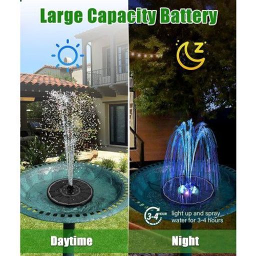 Petite Fontaine À Eau Solaire Pour Décoration Et Bain Doiseaux Extérieur thumbnail 3