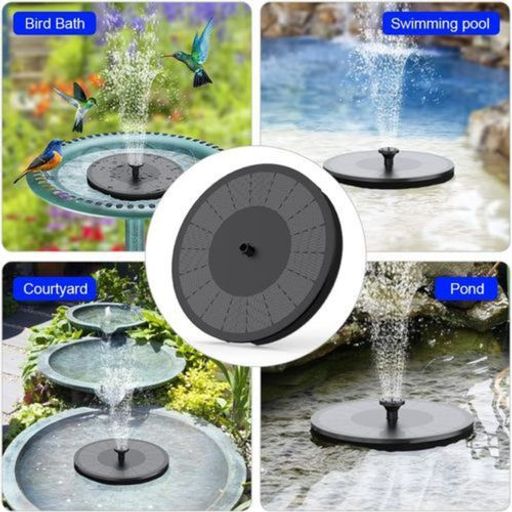 Petite Fontaine À Eau Solaire Pour Décoration Et Bain Doiseaux Extérieur thumbnail 4