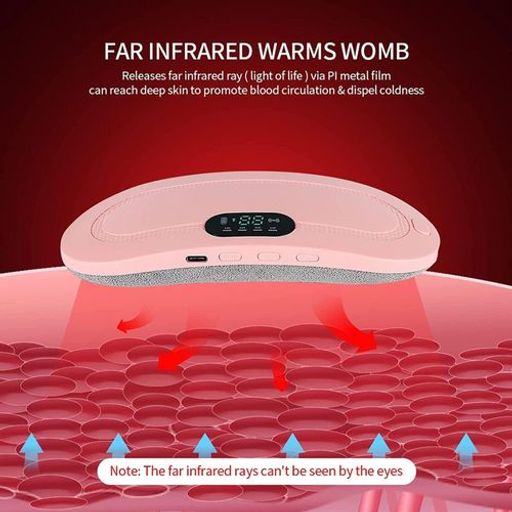 Ceinture Femme Chauffante Pour Douleurs Menstruelles – 3 Températures + 4 Modes De Massage thumbnail 2