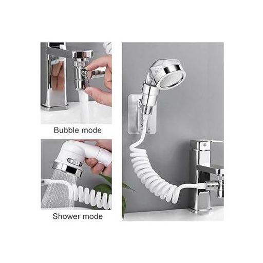 Pommeau De Douche À Haute Pression Avec Tuyau Flexible, 3 Vitesses thumbnail 1