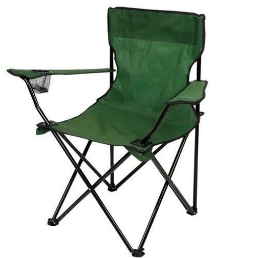 Chaise Portable Et Pliante Avec Porte-gobelet, Léger Pour Camping, Pêche, Plage Et Et Pique-nique, Vert thumbnail 4