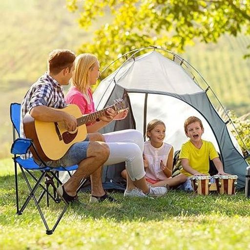 Chaise Pliante Pour Camping Avec Porte-gobelet thumbnail 3