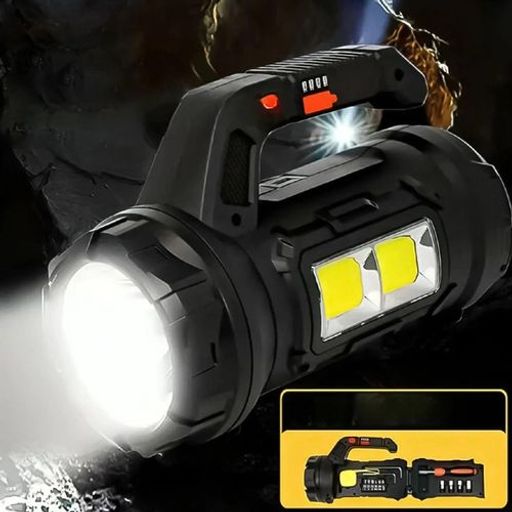 Lampe De Poche Multifonction Avec Kit De D'outils Intégré, Charge Type-c, Pour Camping Et Entretien thumbnail 3