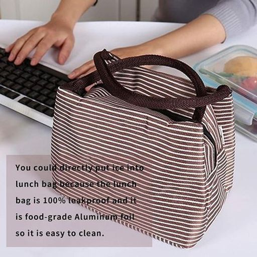 Sac À Lunch Isotherme Réutilisable En Tissu Oxford thumbnail 2