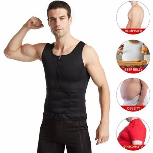 Gilet De Sudation Pour Hommes, Entraîneur De Taille, Perte De Poids thumbnail 1