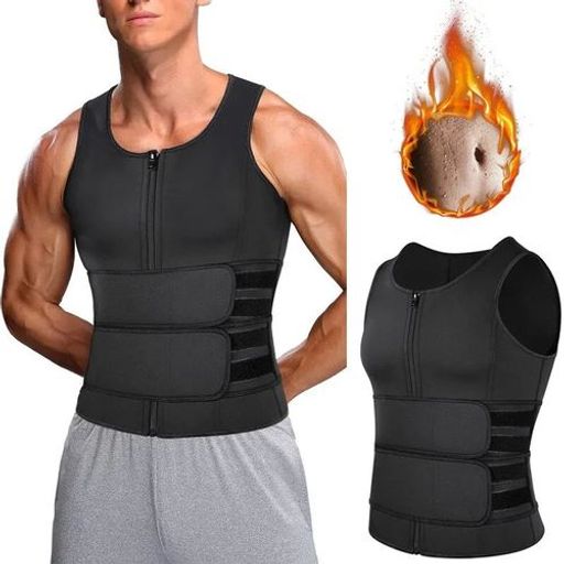Gilet De Sudation Pour Hommes, Entraîneur De Taille, Perte De Poids thumbnail 4