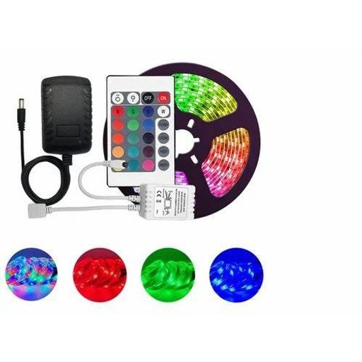 Bande Led Rgb 5m – Éclairage Flexible Avec Télécommande, 16 Couleurs, Idéale Pour Décoration thumbnail 3