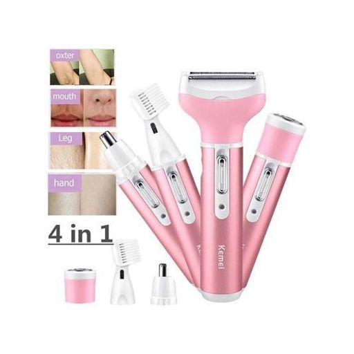 Kemei Rasoir Électrique Multifonction 4 En 1, Rechargeable Pour Nez, Oreilles, Corps Et Visage Femmes thumbnail 2