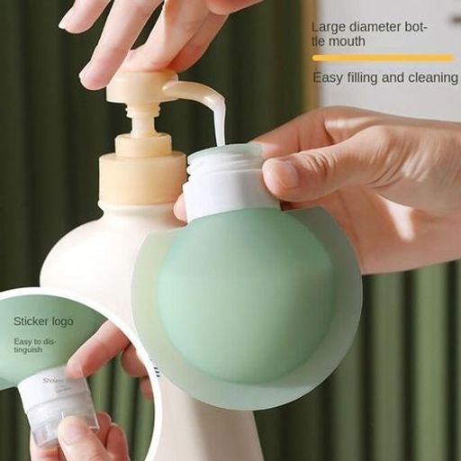 Lot De 3 Flacons Souples En Silicone, Contenants De Voyage Anti-fuite Pour Shampoing, Lotion Et Gel Douche thumbnail 3