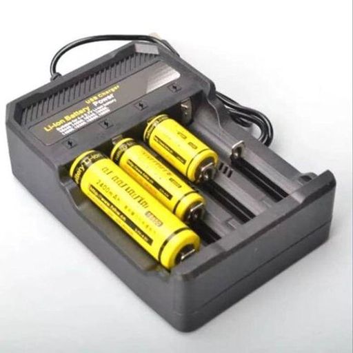 Chargeur De Batterie Li-ion Usb, 4 Emplacements – Universel 3.7v / 4.2v – Charge Rapide 2a thumbnail 4