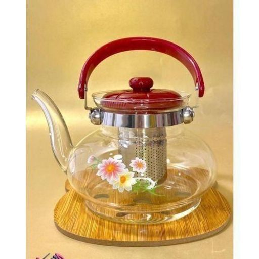 Théière Et Cafetière En Verre, Résistant À La Chaleur, Avec Infuser thumbnail 1