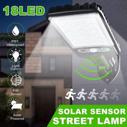 Projecteur Solaire Led Extérieur Avec Détecteur De Mouvement Et Télécommande, Luminaire Extérieur Intelligent Pour Jardin thumbnail 4