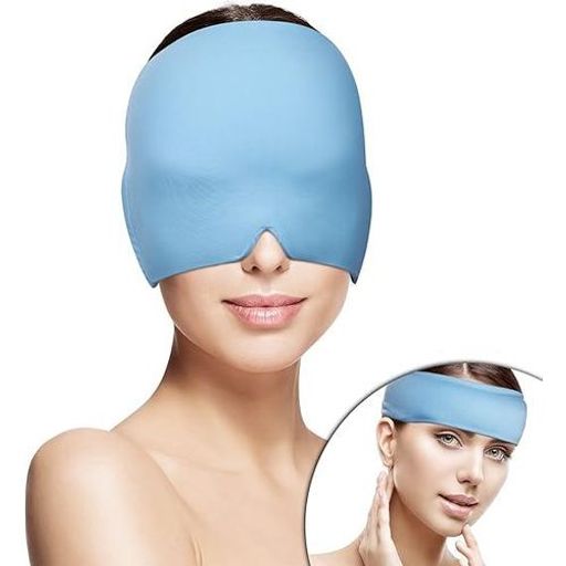 Casquette Thérapeutique Chaud/froid Pour Migraines, Maux De Tête, Confort Et Soulagement Immédiat, Bleu thumbnail 4