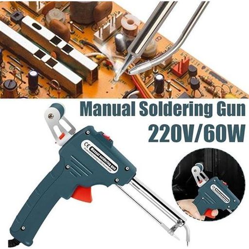 Pistolet À Souder Électronique 60w - Envoi Automatique De Soudure Pour Réparations Et Circuits Imprimés thumbnail 1